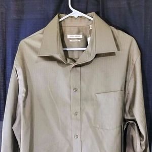 Joseph Abboud Grey Striped Dress Shirt, XL NWT